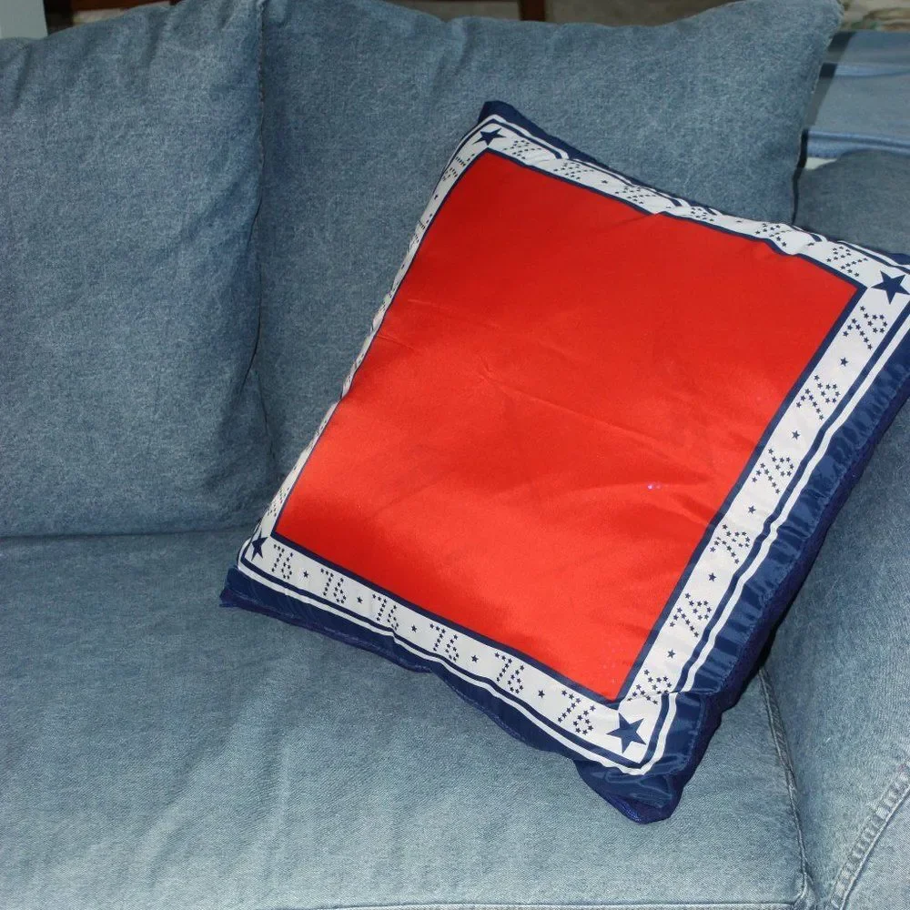 Americana Star Spangled 1976 Bicentennial Euro Accent Pillow NEW